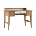 Scrivania 120 x 60 x 100 cm in legno marrone con 3 cassetti stile classico