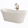 Vasca da bagno freestanding 170 x 80 x 58 cm in acrilico bianco - stile contemporaneo